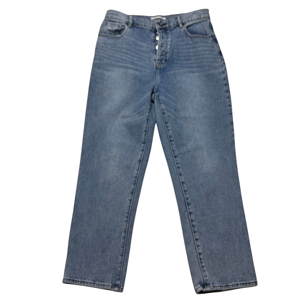 PacSun Jeans Womens 30 Blue High Waisted Button Fly Light Wash Mom Denim 10368